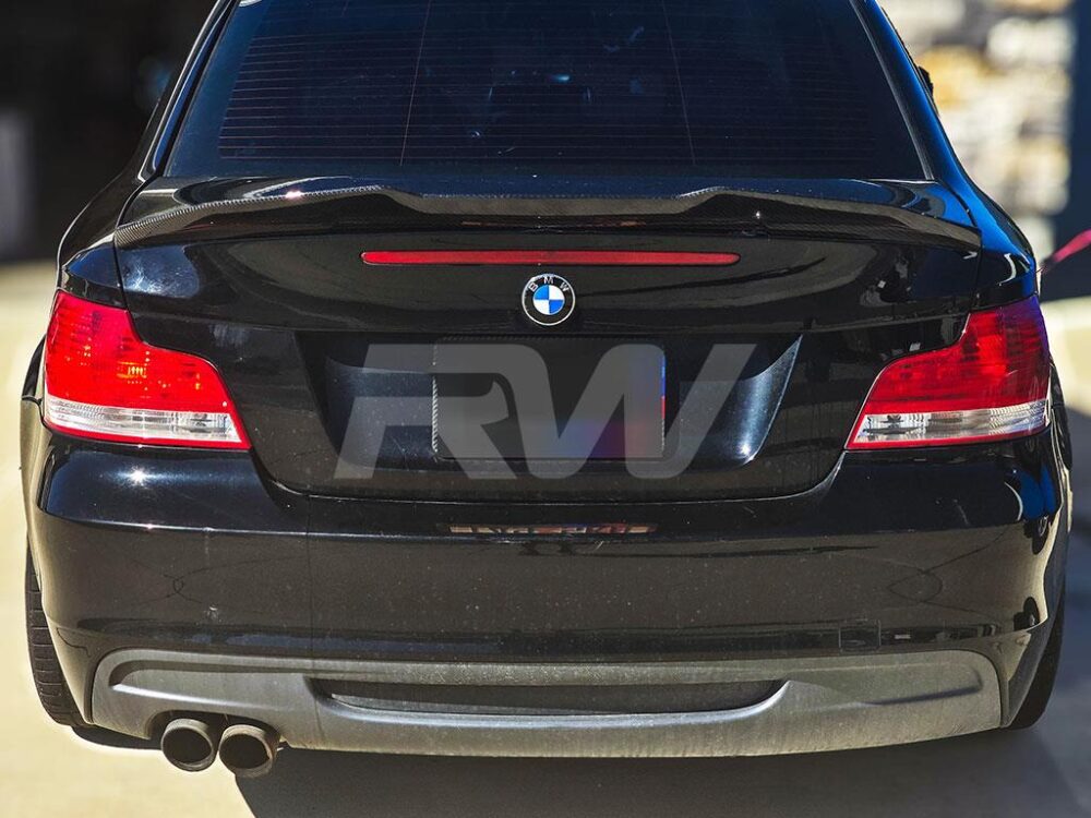 RW Carbon BMW E82 Carbon Fiber GTX Trunk Spoiler - Image 2