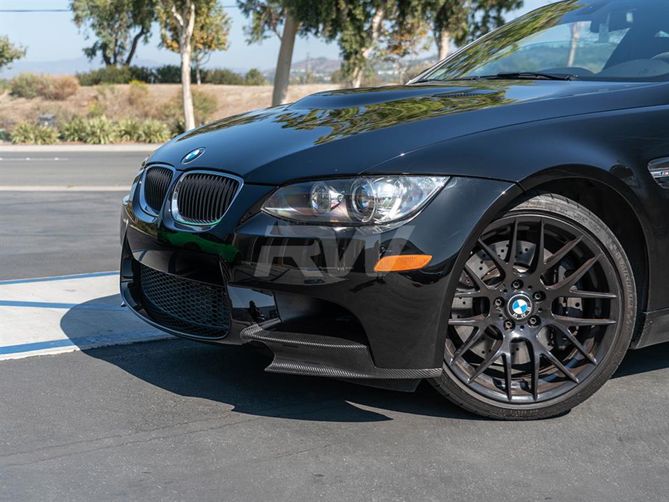 Alternative view of RW Carbon BMW E90 E92 E93 M3 Carbon Fiber Splitters