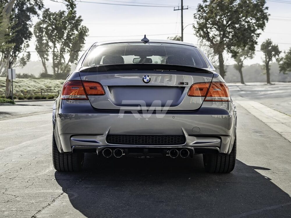 RW Carbon BMW E92 Carbon Fiber Perf. Style Trunk Spoiler - Image 3