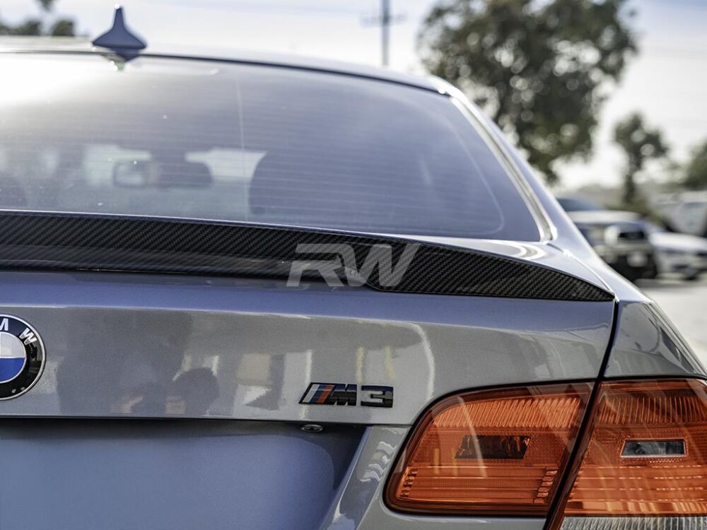 RW Carbon BMW E92 Carbon Fiber Perf. Style Trunk Spoiler - Image 4