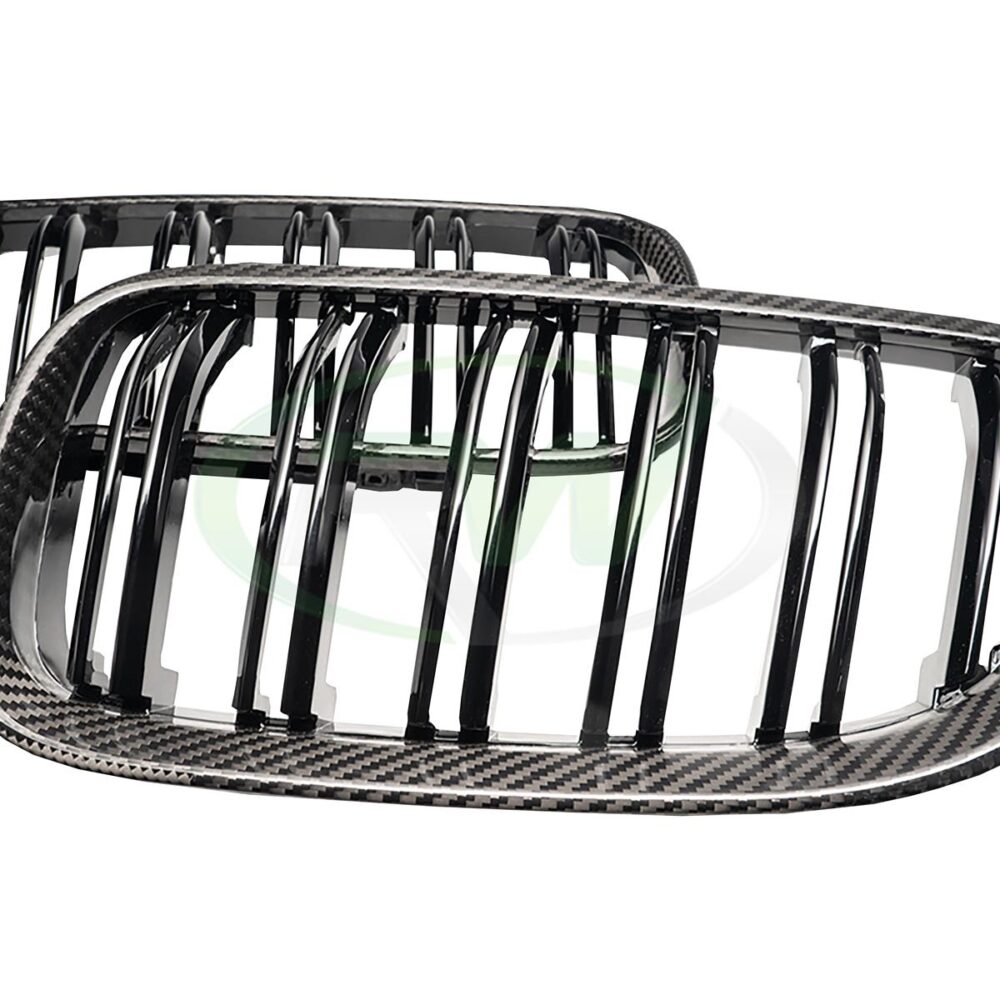 RW Carbon BMW E92 E93 Carbon Fiber Double Slat Grilles