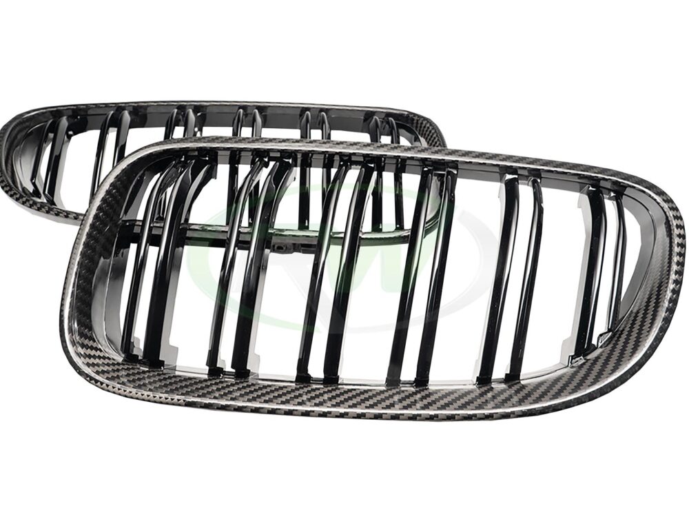 RW Carbon BMW E92 E93 Carbon Fiber Double Slat Grilles
