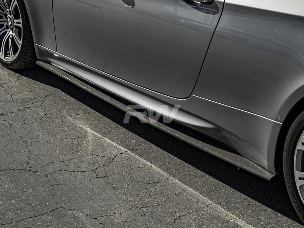 RW Carbon BMW E92 E93 M3 Carbon Fiber Side Skirt Extensions