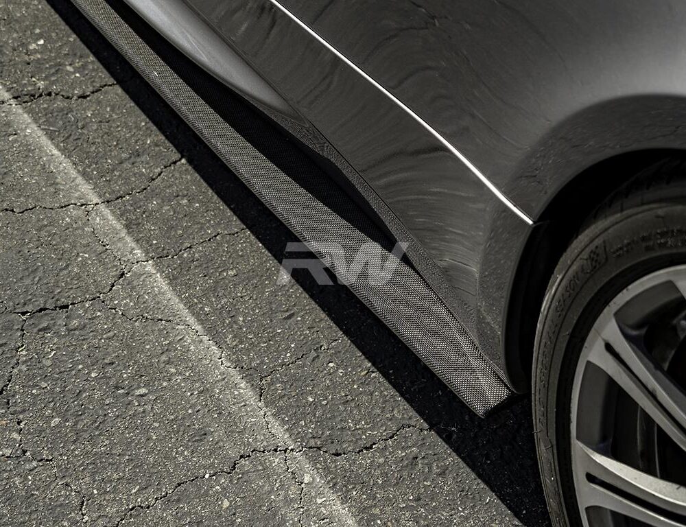 Alternative view of RW Carbon BMW E92 E93 M3 Carbon Fiber Side Skirt Extensions