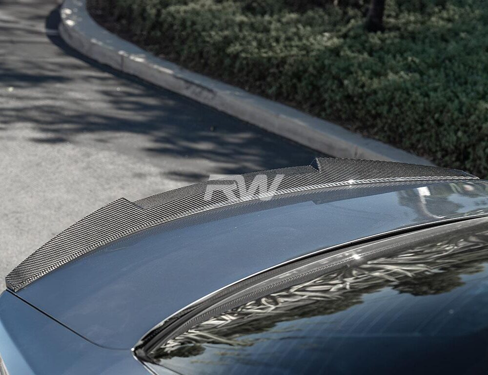 Alternative view of RW Carbon BMW E92 M4 Style Carbon Fiber Trunk Spoiler