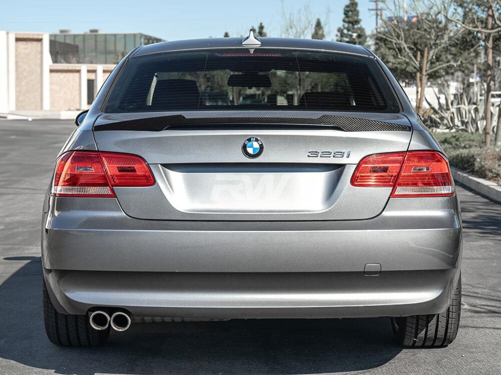 RW Carbon BMW E92 M4 Style Carbon Fiber Trunk Spoiler - Image 3