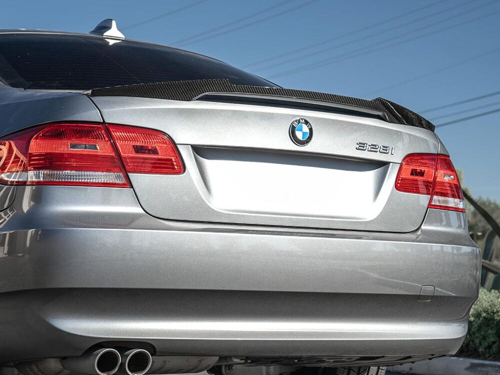 RW Carbon BMW E92 M4 Style Carbon Fiber Trunk Spoiler - Image 7