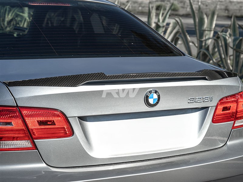 RW Carbon BMW E92 M4 Style Carbon Fiber Trunk Spoiler
