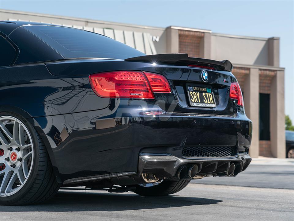 Alternative view of RW Carbon BMW E93 M4 Style Carbon Fiber Trunk Spoiler