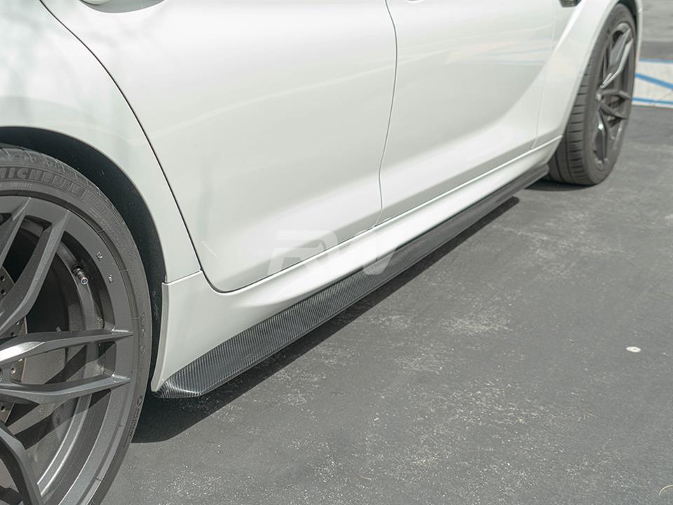 Alternative view of RW Carbon BMW F06 DTM Carbon Fiber Side Skirt Extensions