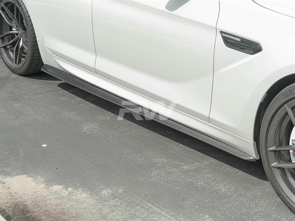RW Carbon BMW F06 DTM Carbon Fiber Side Skirt Extensions