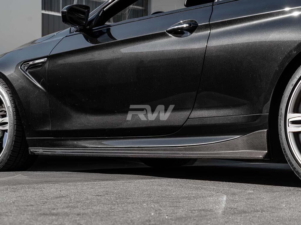 RW Carbon BMW F06 F12 F13 Carbon Fiber Side Skirt Extensions