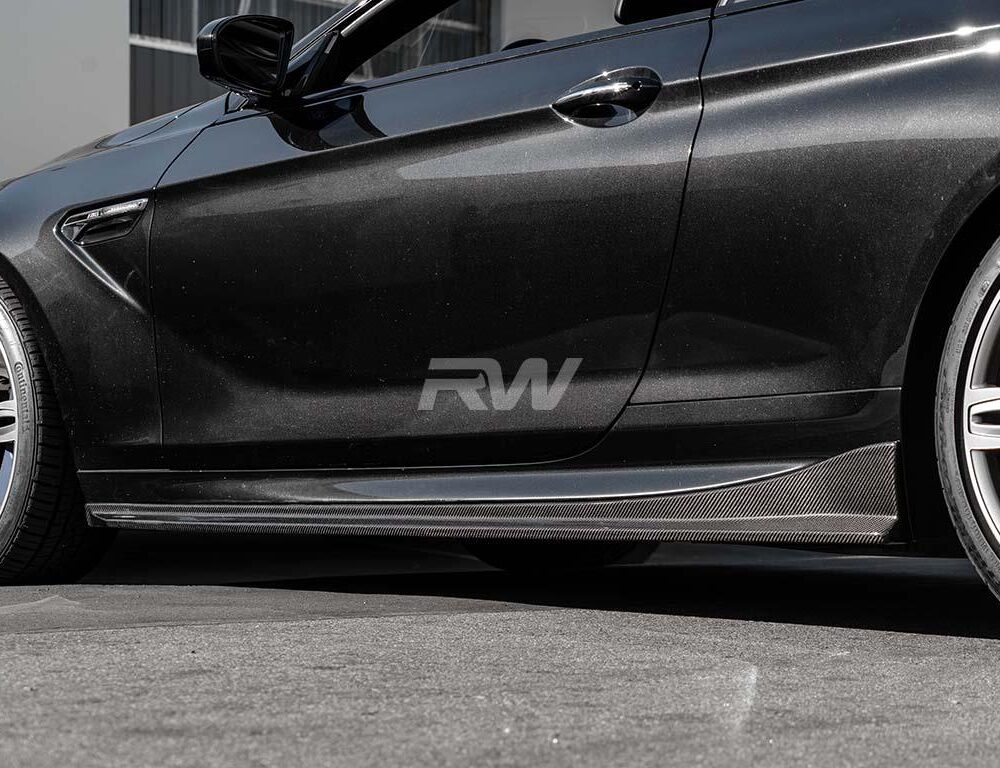 RW Carbon BMW F06 F12 F13 Carbon Fiber Side Skirt Extensions