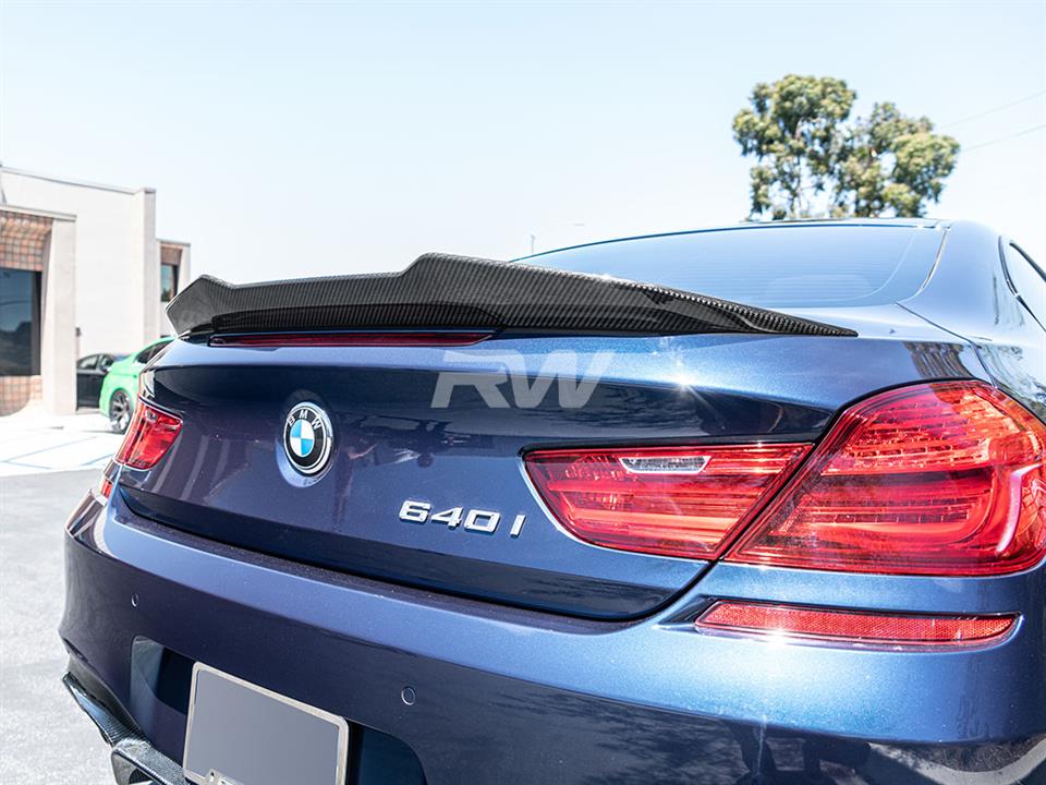 RW Carbon BMW F06 F13 GTX Carbon Fiber Trunk Spoiler