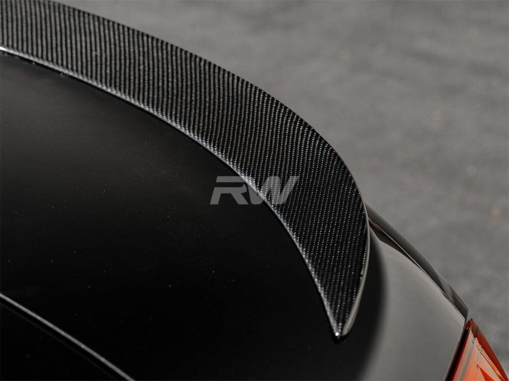 RW Carbon BMW F06 F13 Perf Style Carbon Fiber Trunk Spoiler - Image 2
