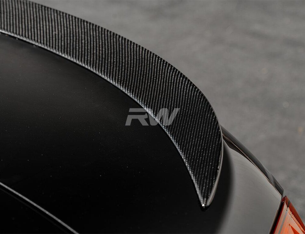 Alternative view of RW Carbon BMW F06 F13 Perf Style Carbon Fiber Trunk Spoiler