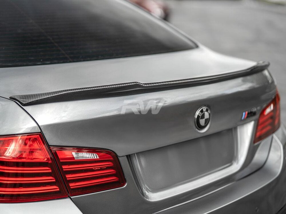 RW Carbon BMW F10 CS Style Carbon Fiber Trunk Spoiler - Image 11