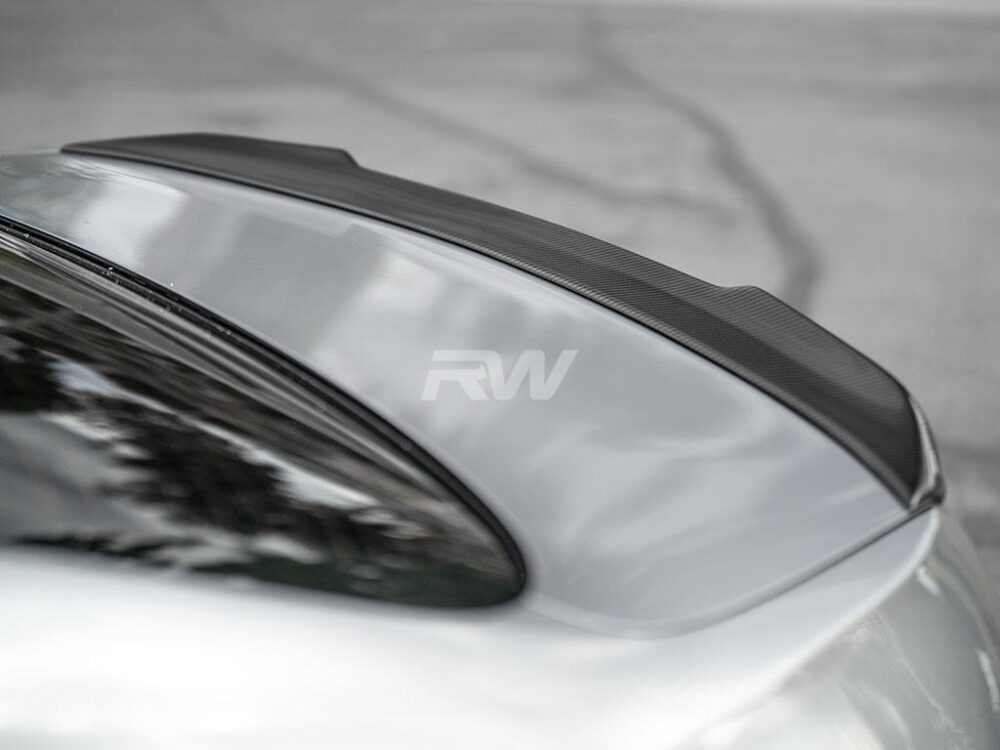 RW Carbon BMW F10 CS Style Carbon Fiber Trunk Spoiler - Image 12