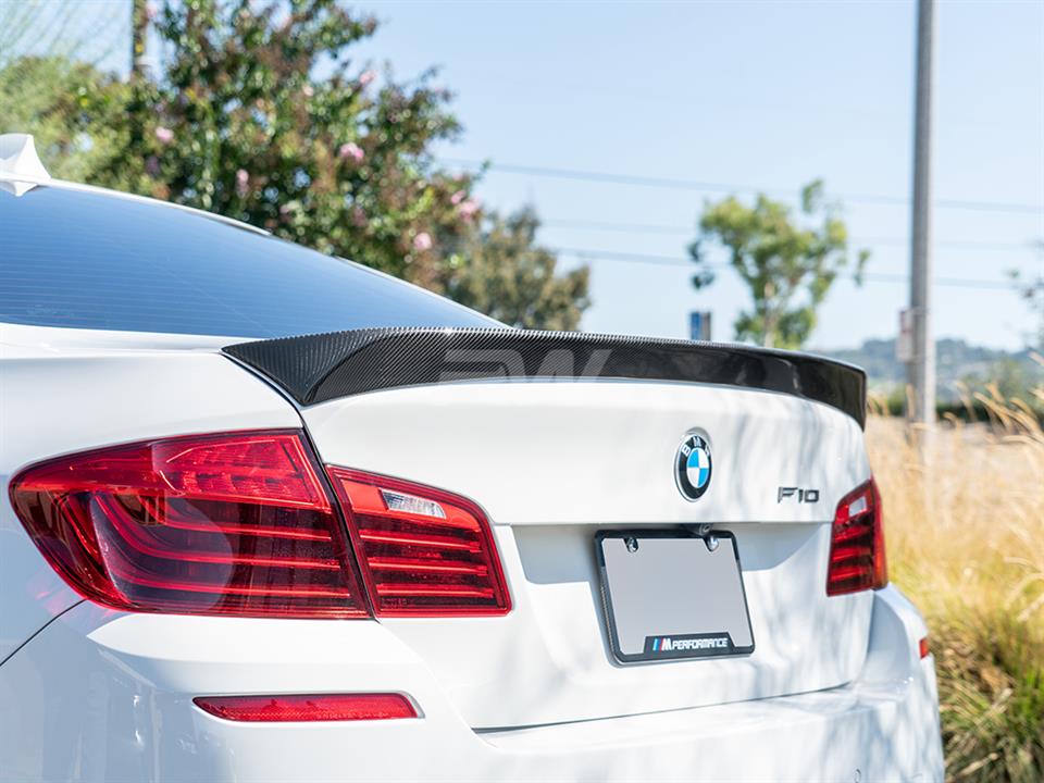 RW Carbon BMW F10 DTM Carbon Fiber Trunk Spoiler