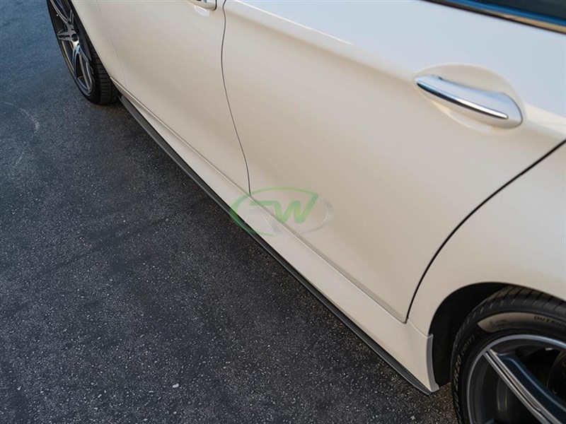 Alternative view of RW Carbon BMW F10 F11 CF Performance Style Side Skirt Extensions