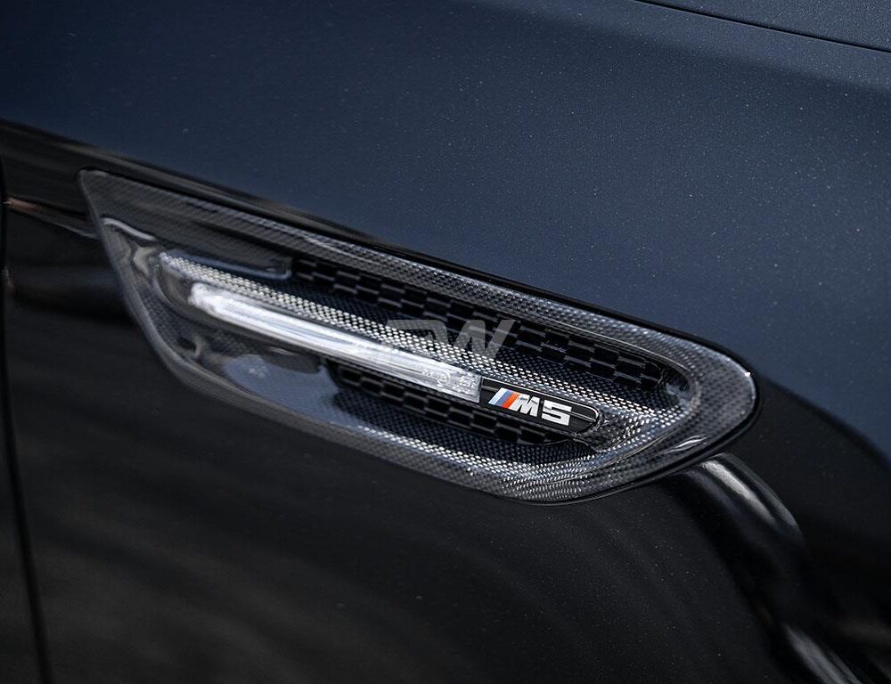 Alternative view of RW Carbon BMW F10 M5 Carbon Fiber Fender Grilles