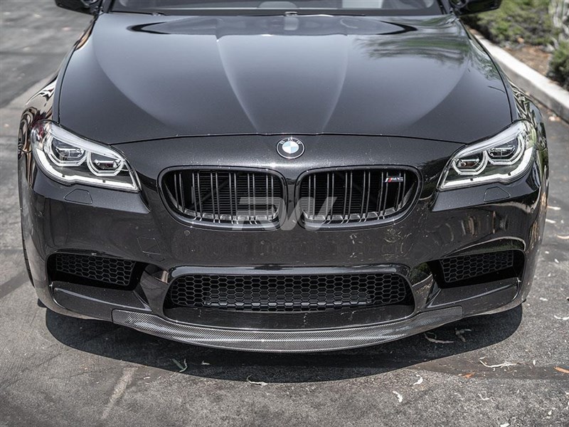 Alternative view of RW Carbon BMW F10 M5 Center Carbon Fiber Front Lip Spoiler