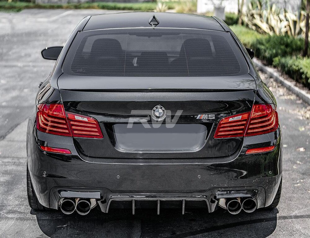 Alternative view of RW Carbon BMW F10 M5 Type I Carbon Fiber Center Diffuser
