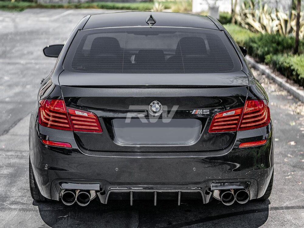 RW Carbon BMW F10 M5 Type I Carbon Fiber Center Diffuser - Image 5