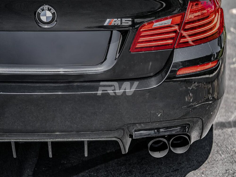 RW Carbon BMW F10 M5 Type I Carbon Fiber Center Diffuser - Image 4