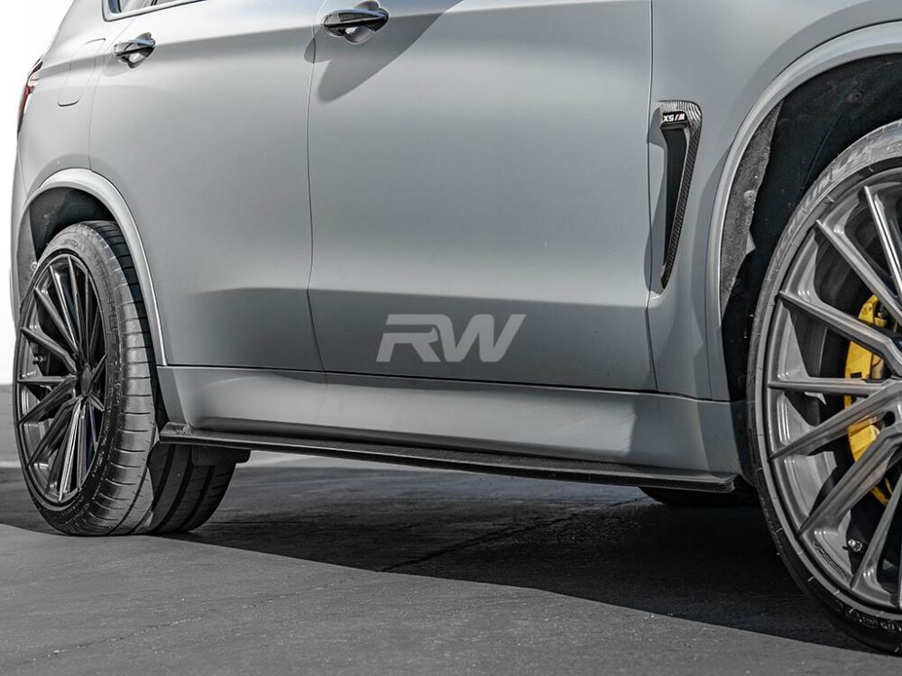 RW Carbon BMW F15 X5 F85 X5M CF Side Skirt Extensions