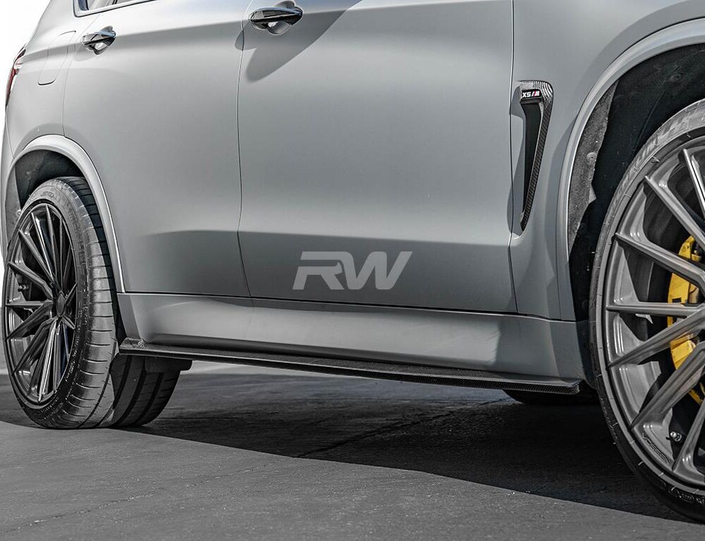 RW Carbon BMW F15 X5 F85 X5M CF Side Skirt Extensions