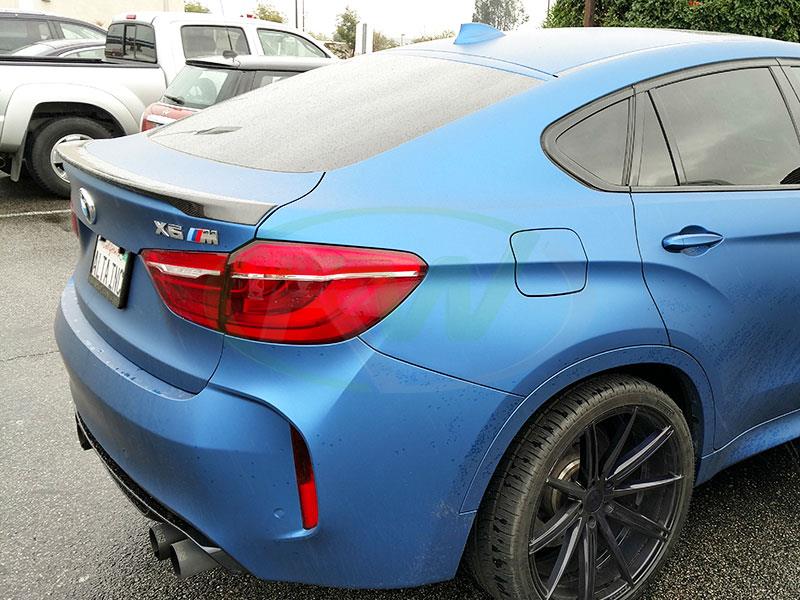 Alternative view of RW Carbon BMW F16 X6 F86 X6M Carbon Fiber Trunk Spoiler