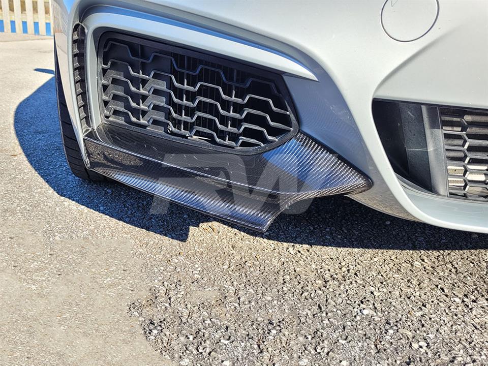 RW Carbon BMW F22 F23 Carbon Fiber Front Splitters