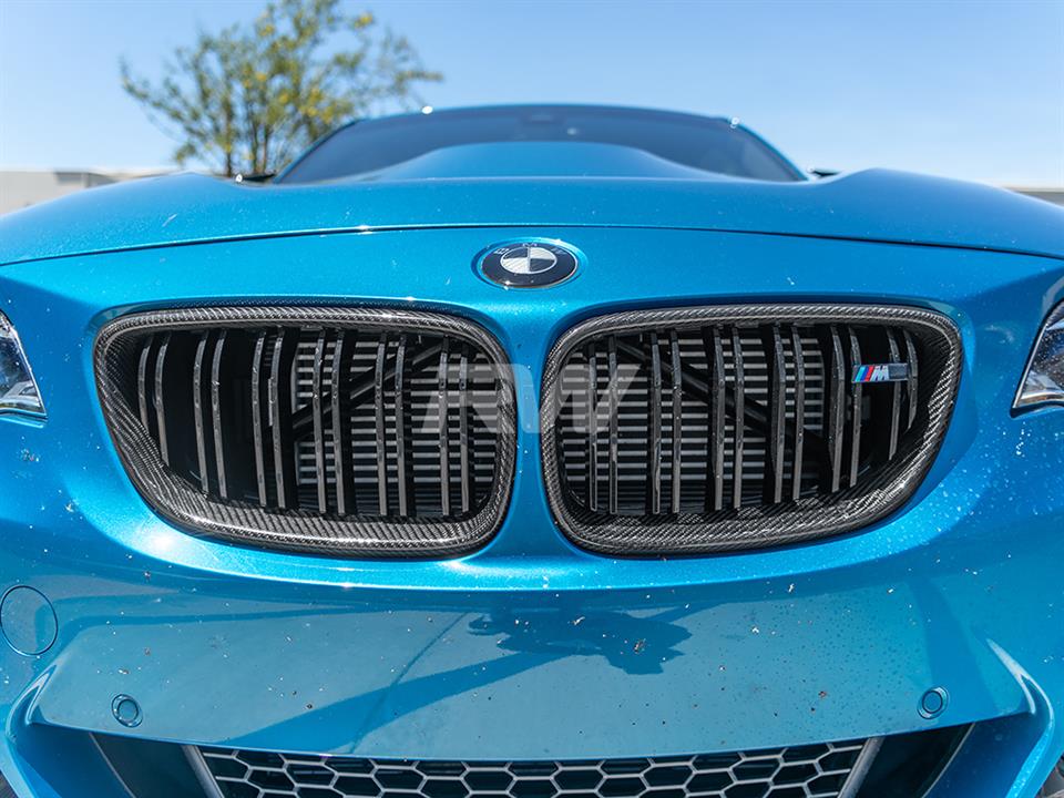 Alternative view of RW Carbon BMW F22 F23 F87 Carbon Fiber Grilles