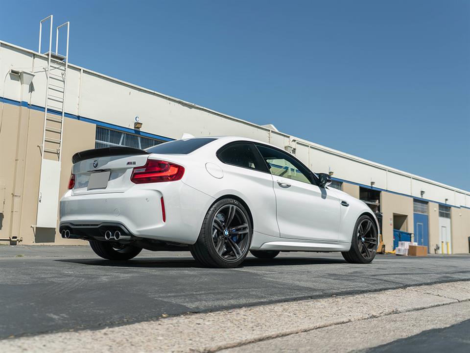 Alternative view of RW Carbon BMW F22 F87 RWS Carbon Fiber Trunk Spoiler