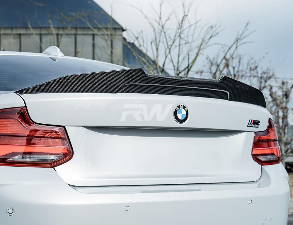 RW Carbon BMW F22/F87 GTX V2 Carbon Fiber Trunk Spoiler