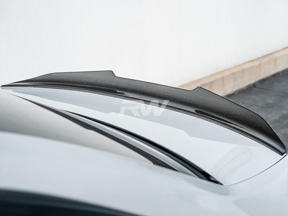 RW Carbon BMW F22/F87 GTX V2 Carbon Fiber Trunk Spoiler - Image 3
