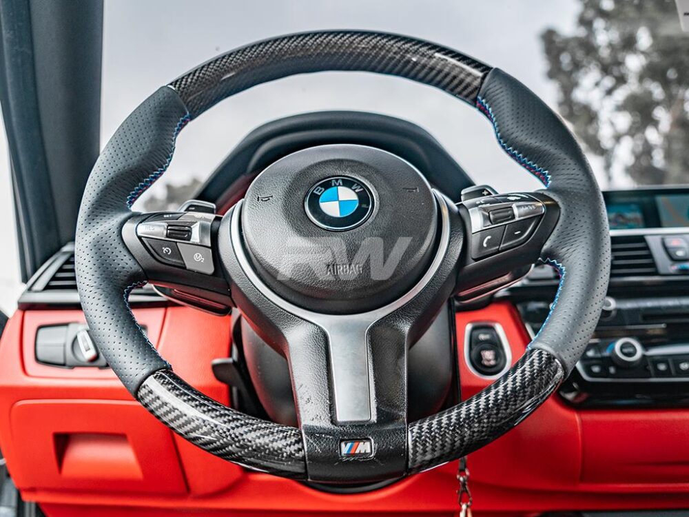 RW Carbon BMW F2X F3X F8X Carbon Fiber Steering Wheel Replacement