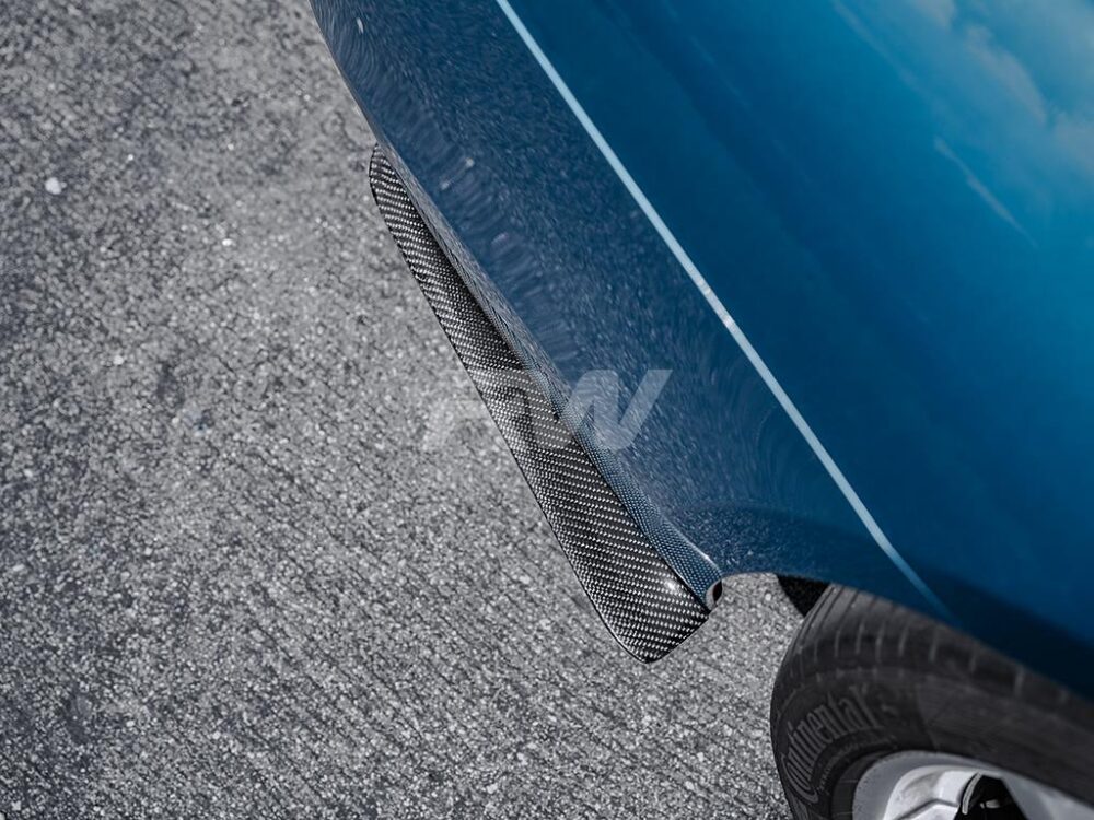 RW Carbon BMW F30 Carbon Fiber Rear Bumper Splitters - Image 6