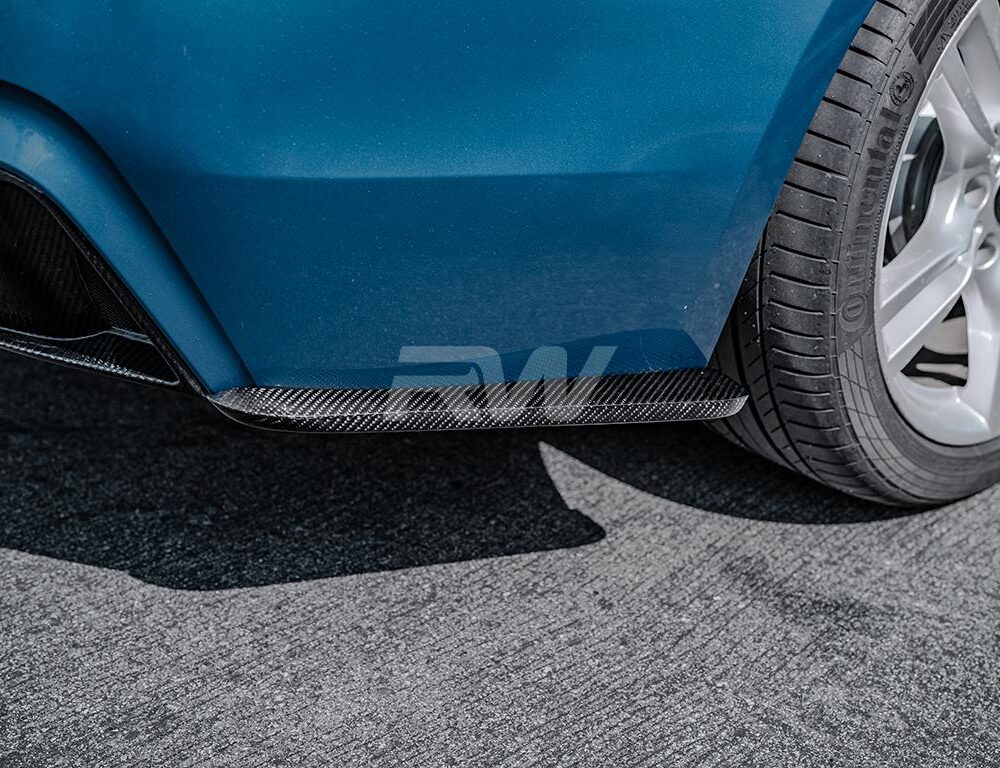 RW Carbon BMW F30 Carbon Fiber Rear Bumper Splitters
