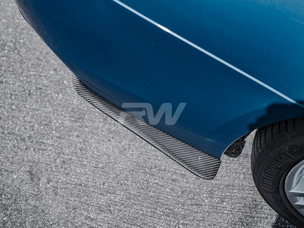 RW Carbon BMW F30 Carbon Fiber Rear Bumper Splitters - Image 5