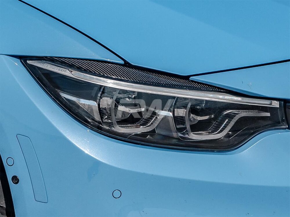 RW Carbon BMW F30 F31 Carbon Fiber Eyelids - Image 3