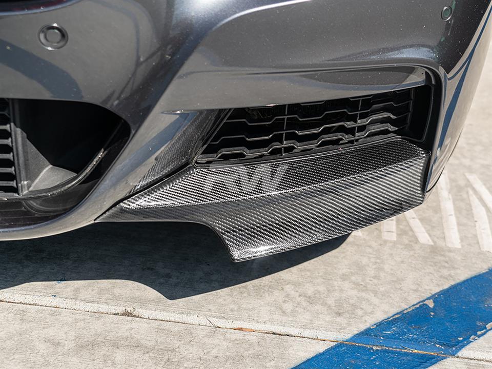 Alternative view of RW Carbon BMW F30 F31 Carbon Fiber Front Splitters