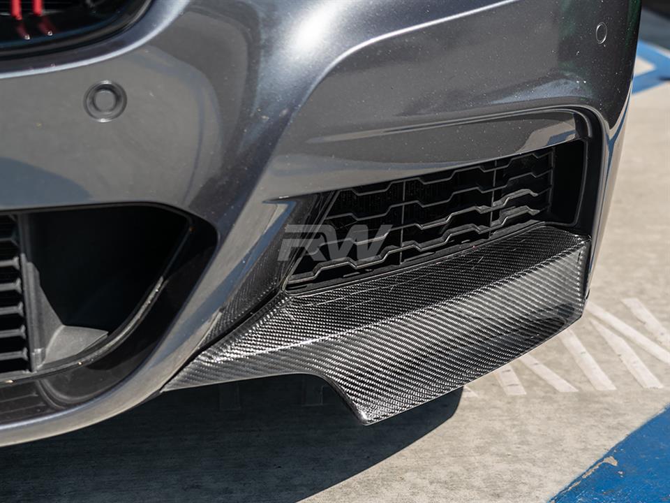 RW Carbon BMW F30 F31 Carbon Fiber Front Splitters