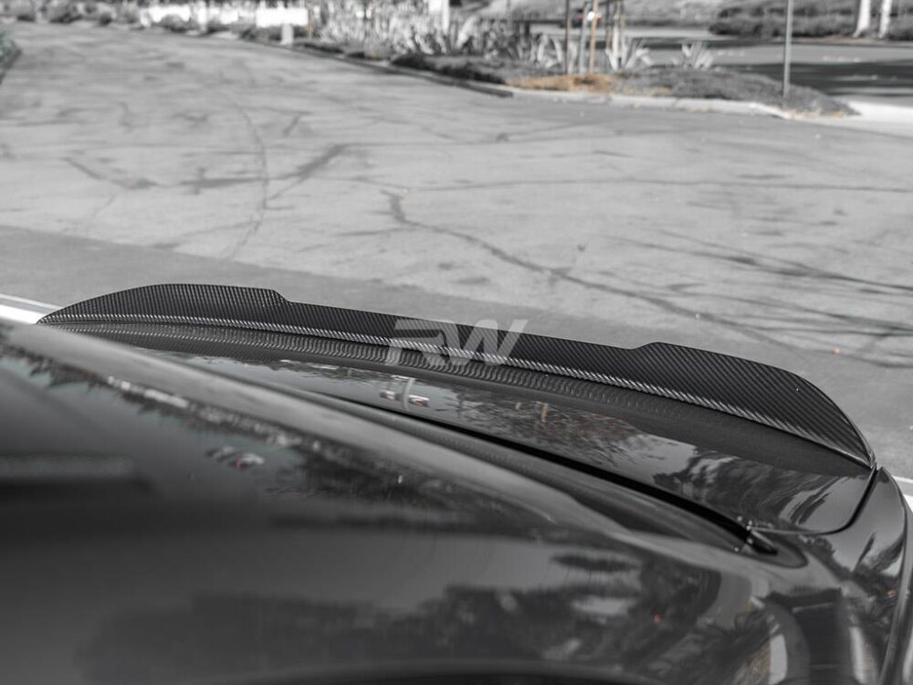 RW Carbon BMW F30 F80 M3 CS Style Carbon Fiber Trunk Spoiler - Image 9