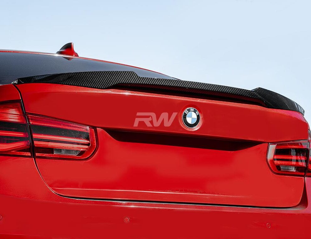 RW Carbon BMW F30 F80 M4 Style Carbon Fiber Trunk Spoiler