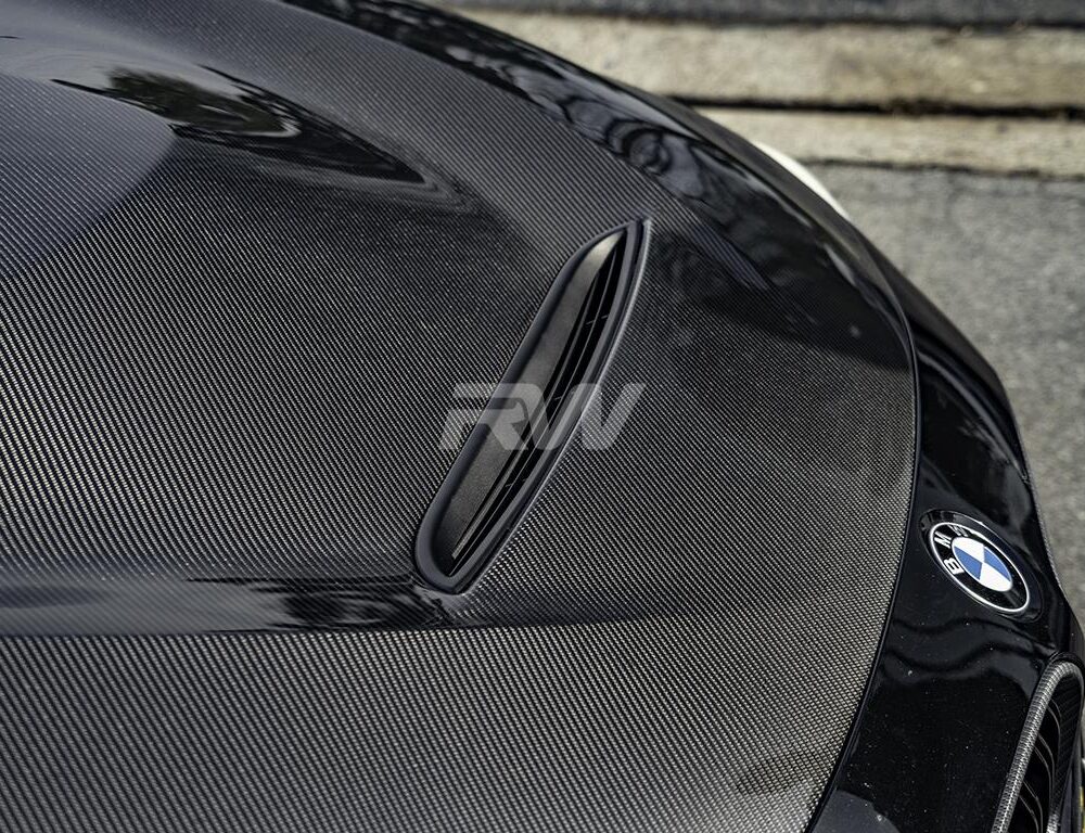 Alternative view of RW Carbon BMW F30/F32 GTS Style Carbon Fiber Hood