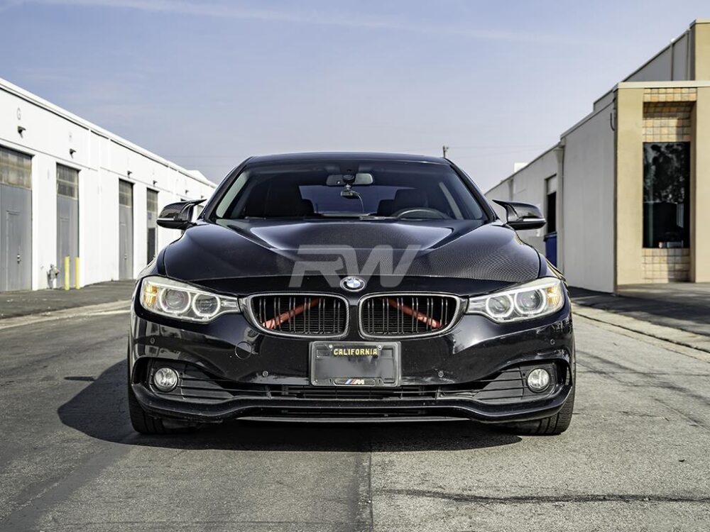 RW Carbon BMW F30/F32 GTS Style Carbon Fiber Hood - Image 3