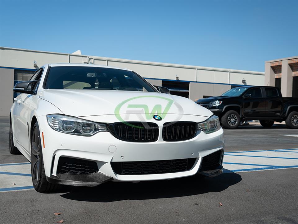 Alternative view of RW Carbon BMW F32 F33 F36 Performance Style CF Splitters