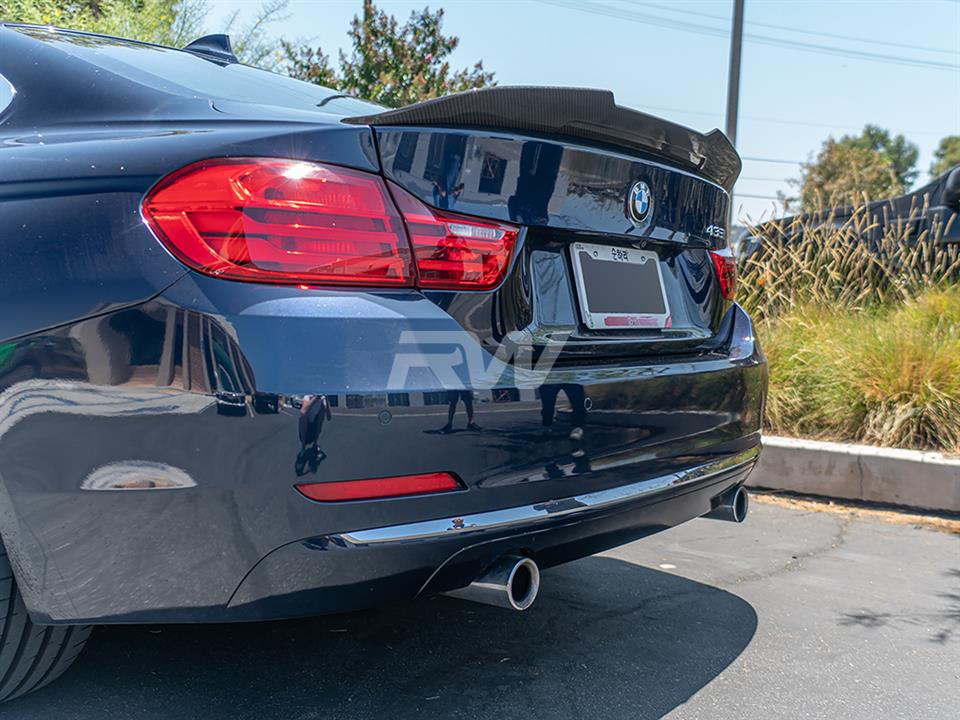 RW Carbon BMW F32 GTX Carbon Fiber Trunk Spoiler